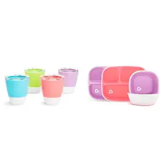 MUNCHKIN - Munchkin® Splash™ Tazas y Set de Comedor Infantil 4 pzas