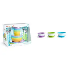 MUNCHKIN - Set alimentación bebé Munchkin16 platos tazones y utensilios