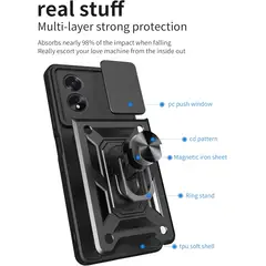 GENERICO - Forro Estuche Protector Funda Para Oppo A38 con Protector Cámara