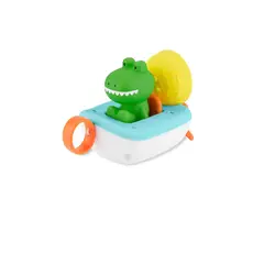 SKIP HOP - Juguetes baño para bebé Croc The Boat 3 piezas Zoo