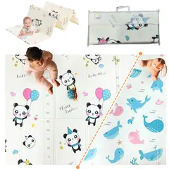 AMERICAN GENERICS - Alfombra Tapete De Juego Gateo Para Bebe Plegable Reversible