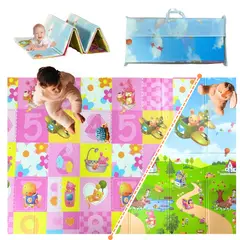 AMERICAN GENERICS - Alfombra Tapete De Juego Gateo Para Bebe Plegable Reversible