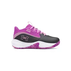 UNDER ARMOUR - Tenis Niño Gs Lockdown 7 Gris