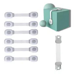 AMERICAN GENERICS - Broches De Seguridad Multiuso Para Puertas Y Cajones Packx6