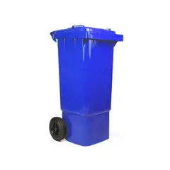 GENERICO - Contenedor de basura CDR con Ruedas 80 Litros Azul