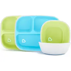MUNCHKIN - Plato y cuenco infantil Munchkin® Splash™ 4 piezas