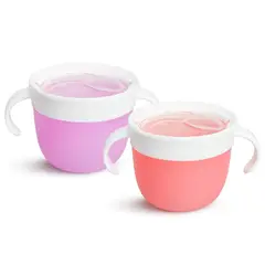 MUNCHKIN - Vasos anti-derrame Snack Catcher Pack 2