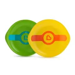MUNCHKIN - Platos para niños White Hot 2 unidades