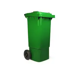GENERICO - Contenedor de basura CDR con Ruedas 80 Litros Verde