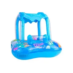 INFANTILES CAJUROMIX - Bote Flotador Techo Para Bebes Azul