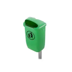 GENERICO - Contenedor de residuos CDR Poste 50 Litros Verde