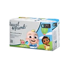 MINISTRY OF RASCALS - Pañales Rascal Cocomelon Panty T6 Bebé 12 A 17 Kg. 28 Unds