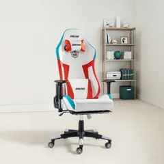 GENERICO - Silla Gamer Ergonómica Masajeadora Reclinable con Apoya Pies