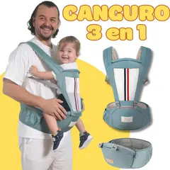 AMERICAN GENERICS - Cargador Silla Asiento Ergonomico Canguro Porta Bebe 3 En 1