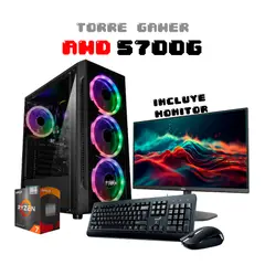 AMD - PC Gamer Ryzen 7 5700G / RAM 32GB / SSD 1TB / Board A520 / Monitor 22" FHD