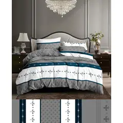 SIRENITAS - Juego de sabanas Cama King Gris Elegante