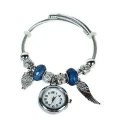 DAYOSHOP - Reloj pulsera acero inoxidable plata ala- con estuche