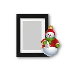 GENERICO - Portarretrato muñeco de nieve navideño para cotización