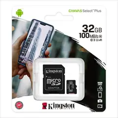 KINGSTON - Memoria Micro Sd 100% Original Canvas P 4k Fhd 32gb