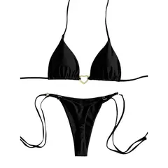RAINBOW MODA - Vestido Baño Mujer Bikini Bronceo Traje Baño Amarrar Bronceador