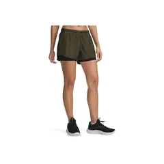 UNDER ARMOUR - Shorts Mujer TECH PLYP 2N1 SHORTS Verde