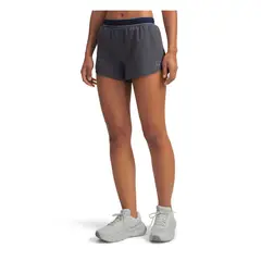 UNDER ARMOUR - Shorts Mujer UA HALO RUN SHORTS Gris