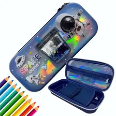 GENERICO - Cartuchera 3D Astronauta Niños Diseño Space Journey