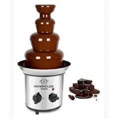 RENAHOUSE - FUENTE DE CHOCOLATE 4 NIVELES EN ACERO INOXIDABLE