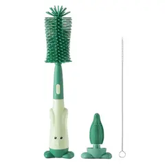 AMERICAN GENERICS - Cepillo Lava Teteros De Silicon Para Biberones Botelito 3en1