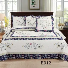 ROYALE SAN MARTY - Sobrecama Bordado King(2X2) Royale San Marty, 5 Piezas.