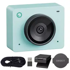 OBSBOT - Mini Webcam Meet 2 Verde Aurora Camara Web 4k