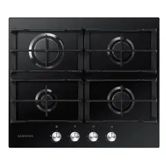 SAMSUNG - Cubierta de Empotrar 4 Puestos Gas Natural Vidrio Templado Negro NA64C3010AK/CO