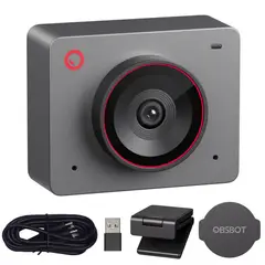 OBSBOT - Mini Webcam Meet 2 Gris Espacial Camara Web 4k