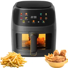 TECNOHOGAR JS - Freidora Olla Aire Caliente Sin Aceite Air Fryer 10 Litros