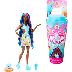 BARBIE - Muñeca Pop Reveal Vaso Slime Ponche De Frutas