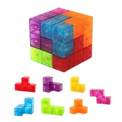 AMERICAN GENERICS - Fichas Y Bloques Magenticas 7 Pcs Cubo Rubik Figuras Armar Agregar a favoritos