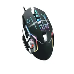 AMERICAN GENERICS - Mouse Gamer Q6 Inalámbrico Recargable con Luces RGB