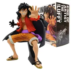 GENERICO - Figura Accion Coleccionable One Piece Luffy Capa Negra