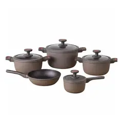 RENAHOUSE - Set Baterias De Ollas De 9 Piezas Antihaderente