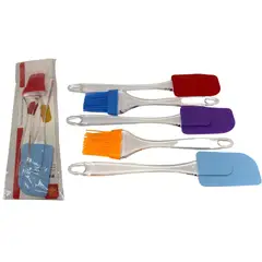 MAZUGI - Kit 1 Pincel Brocha De Silicona 1 Espátula Miserable Utensilios