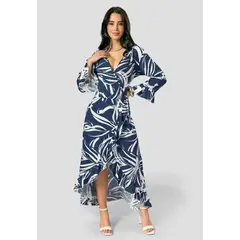 MARKETING PERSONAL - Vestido Largo Mujer Estampado Mp 112051