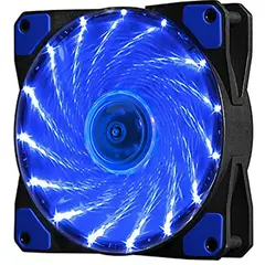 GENERICO - Ventilador Fan Cooler 12cm 120mm Rgb Multicolor Gamer Pro Azul