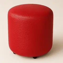 PUFF BOGOTA - Puff Circular Rojo Cereza