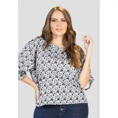 MARKETING PERSONAL - Camiseta Mujer Estampado Negro Mp 112226