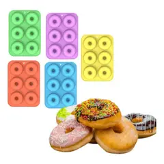 GENERICO - Molde Silicona Donut Donas Antiadherente 6 Compartimientos