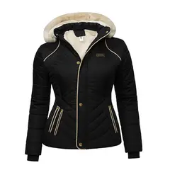 MODA EN CIRCUITO - Chaqueta Impermeable Corta Para Mujer Forrada en Ovejero