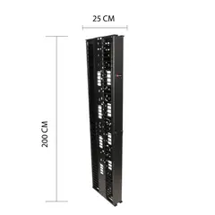 SIEMON - Organizador Vertical Doble 30cm VCM1A-12D-1-45 45 UR