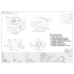 GENERICO - Conector Audio Jack Smd 3.5mm Pj-320D 4 Pin Trrs