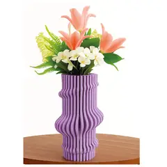 GENERICO - Florero Decorativo Color Lila para Flores Secas