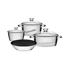 TRAMONTINA - Bateria de Ollas de Cocina Allegra x 4 piezas